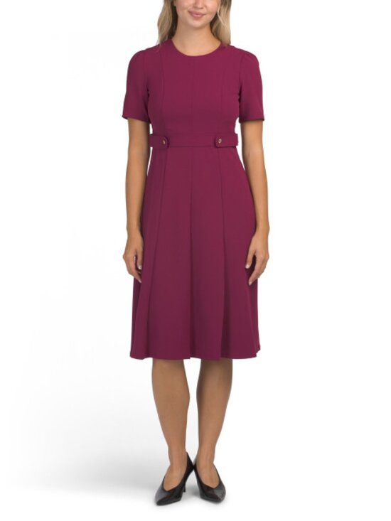 London Times Dresses & Skirts - LONDON TIMES Side Tab Fit And Flare Dress